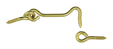 2 1/2" BRASS HOOK & EYE 1PK