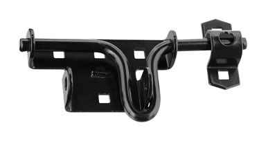 BLACK SLIDE BOLT GATE LATCH EA