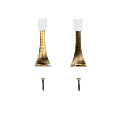 SPRING DOOR STOP ANT BRASS 2PK