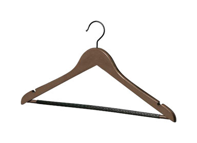 SUIT HANGER WALNUT 5PK