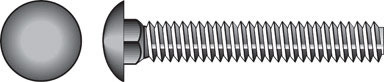 Hillman 3/8 in. P X 3 in. L Zinc-Plated Steel Carriage Bolt 50 pk