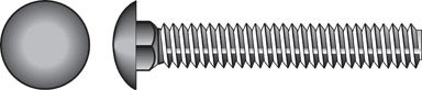 Hillman 3/8 in. P X 3-1/2 in. L Zinc-Plated Steel Carriage Bolt 50 pk