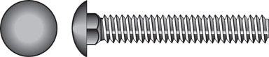 Hillman 1/2 in. P X 5 in. L Zinc-Plated Steel Carriage Bolt 25 pk