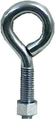 BOLT EYE W/NUT 3/8"X3.25