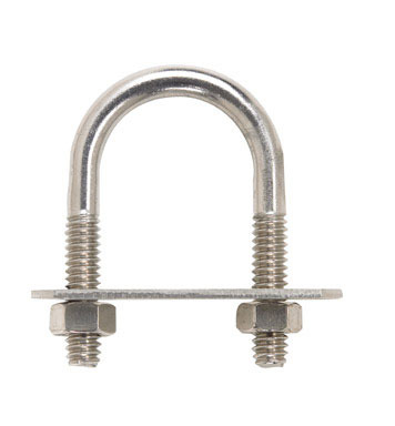 Hampton 1/4 in. S X 1 in. W X 1-3/4 in. L Coarse Stainless Steel U-Bolt