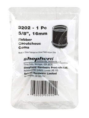 Tip Leg Rbbr Blk 5/8"