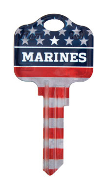 Disc Key Blk Marines Schlage
