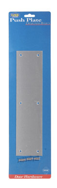 PLATE PUSH 3"X12" ALUM