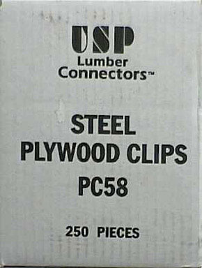 CLIP PLYWOOD 5/8"20GA