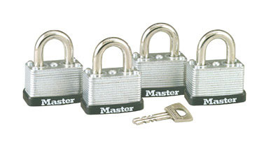 Padlock Lmntd 13/16" 4pk