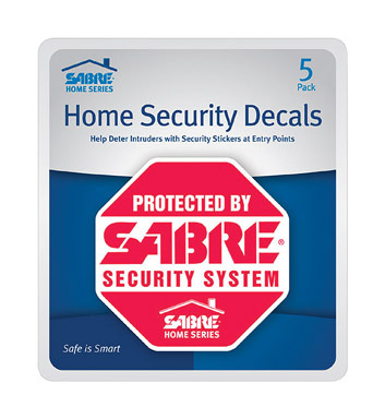 SECURITY DECALS 5PK