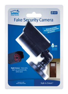 Sabre Black Plastic Fake Security Camera
