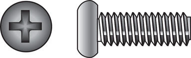 Hillman No. 10-32  S X 1 in. L Phillips Pan Head Stainless Steel Machine Screws 100 pk