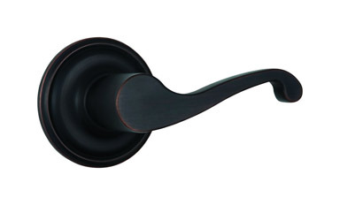 Brinks Push Pull Rotate Glenshaw Oil Rubbed Bronze Passage Lever ANSI Grade 2 1.75 in.