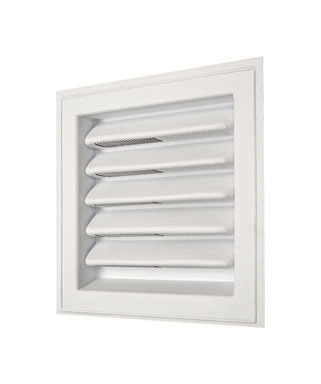 LOUVER PLSTC WHT 8X8"