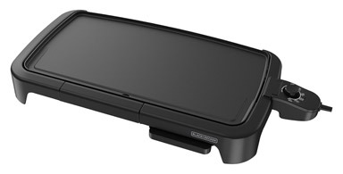 GRIDDLE ELEC BLK 13X22"