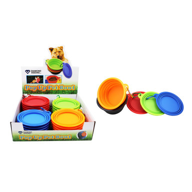 Diamond Visions Pop Up Pet Bowl Silicone 1 pk