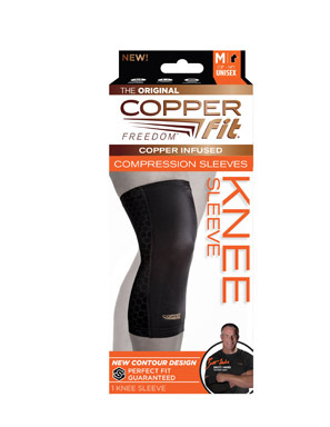 COMPRSN KNEE SLV BLK MED