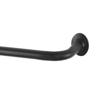 Curtain Rod Black 48"