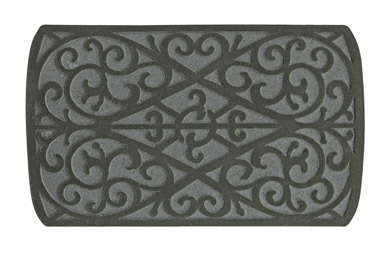 Sports Licensing Solutions 30  L X 18  W Gray Scroll Rubber Nonslip Floor Mat