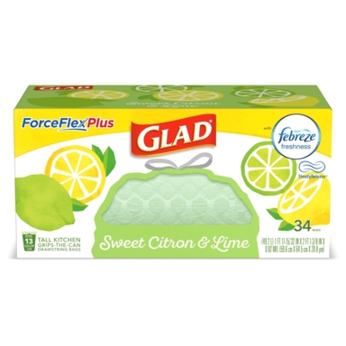 TRASH BAGS CTRN&LME 34PK