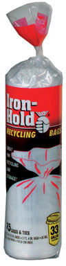Iron-Hold 33 gal Kitchen Trash Bags Twist Tie 15 pk
