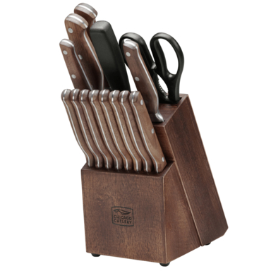 Knife Set Ss/wood 15pc