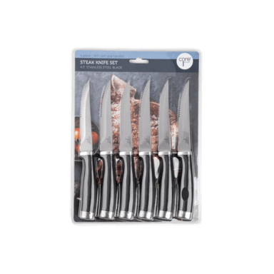 6pc SS Steak Knife Set