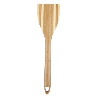 12" Beige Bamboo Spatula