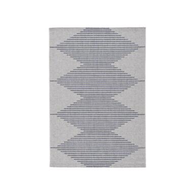 RUG ALVERNO BLU/WHT LRG
