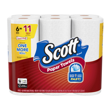 6PK Scott 102 Sheet Paper Towels