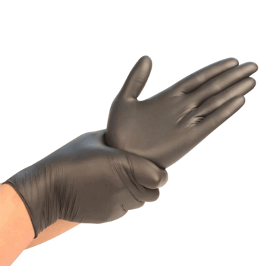 Glove Nit Xl Dsposble Blk Pf
