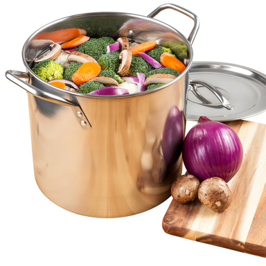 STOCK POT SS SILVER 20QT