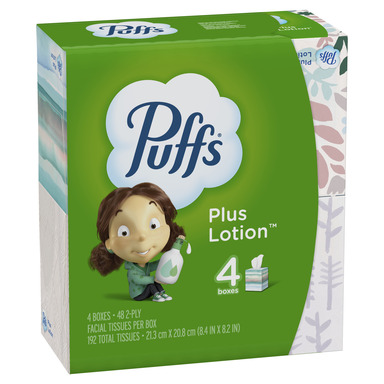 PUFFS+LOTION 4PK