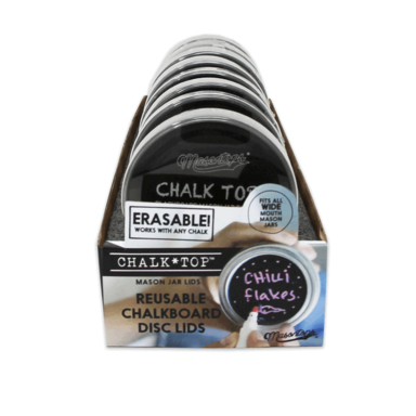 Mason Chalk Lid  Wide-mth 8pk