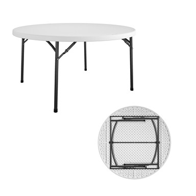 Folding Table Wht 60"