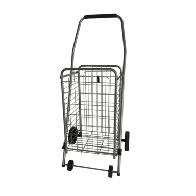 Gray Collapsible Shopping Cart