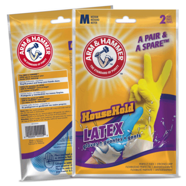 Cleanr Glove Ltx Med Blue/yllw
