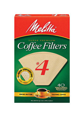 COFFEE FILTER #4BRN 40CT
