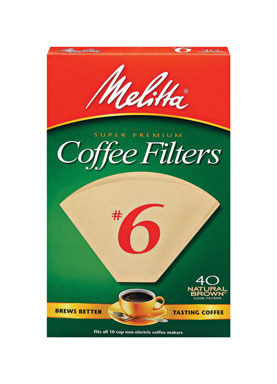 Melitta 10 cups Brown Cone Coffee Filter 40 pk