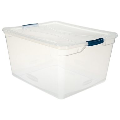 STORAGE TOTE PLST CLR