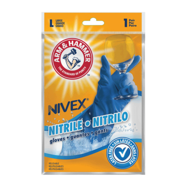 CLN GLOVE NIT L BLU