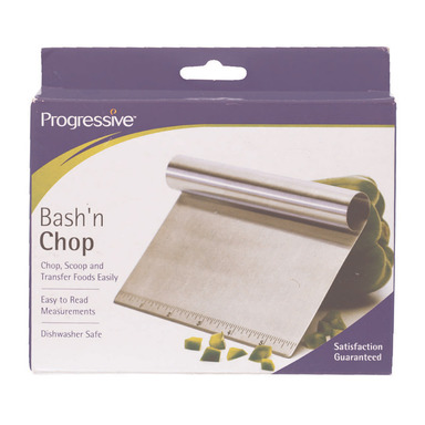 Progressive Prepworks Silver Stainless Steel Bash and Chop Scooper/Cutter