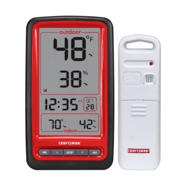 Thermometer Dig Wrlss Red Aaa