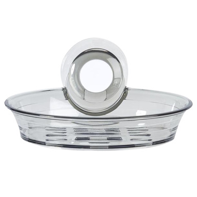 SUCTION SOAP DISH GRAY