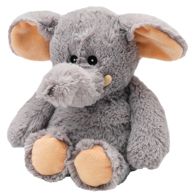 Plush Warmer Elephnt Gry