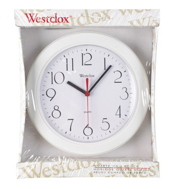 CLOCK WALL VENTURA WHT