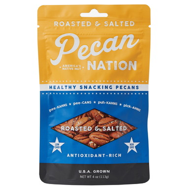 PECANS ROASTD SALTED 4OZ