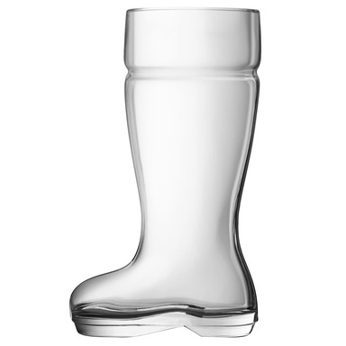 Beer Glass Boot Clr 1pk