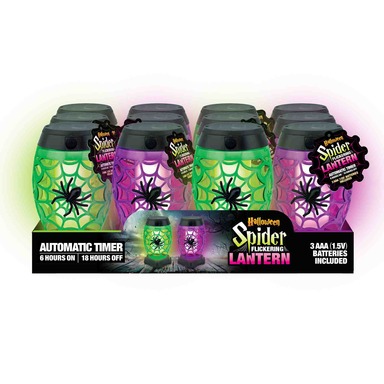 HALLOWEEN COLORED LANTERN ASST
